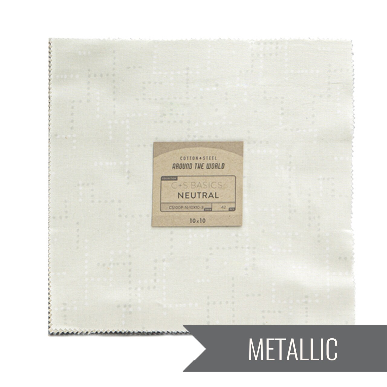 Cotton and Steel Basics 10" Square Pack (Layer Cake / 10x10 Pack) in Neutral by Cotton+Steel (CS100P-N-10X10-3)